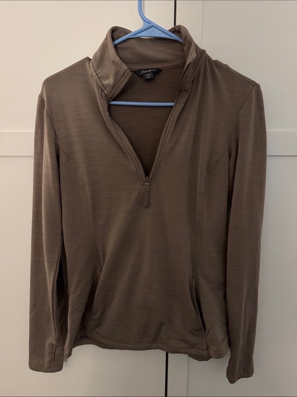 Eddie Bauer Women's Zip-Up Pullover Jacket in Taupe